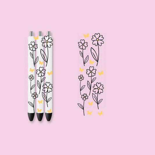 WILD FLOWERUV DTF Pen Wrap