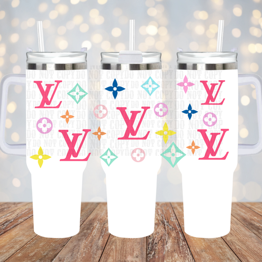 40oz COLORFUL BOUJEE  UV DTF CUP WRAP