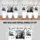 40OZ GIVE EM HELL Football Bundle UV DTF CUP WRAP