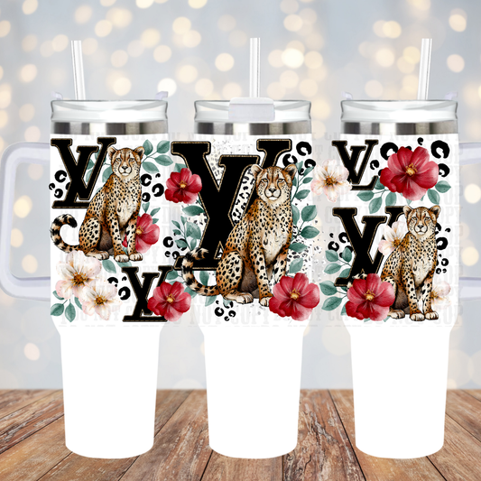 40oz Boujee Cheetah UV DTF CUP WRAP
