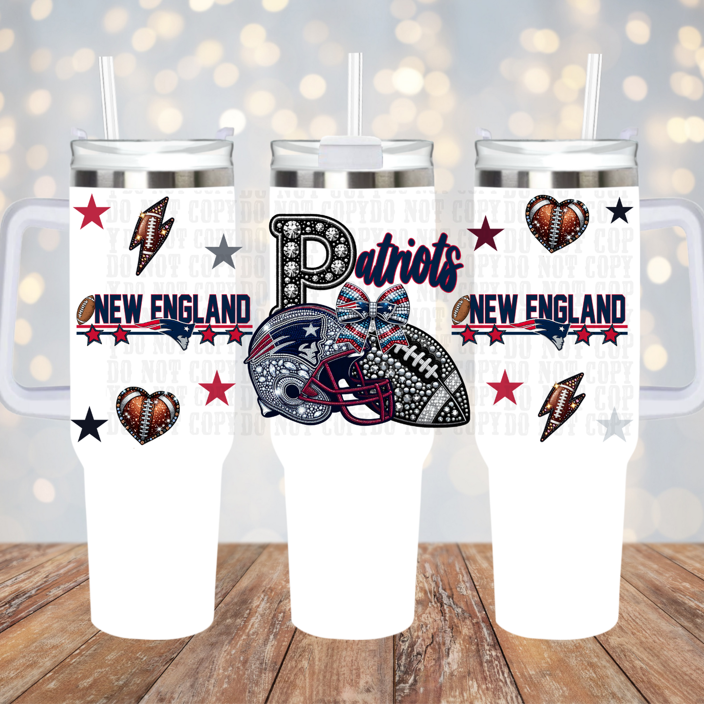 40oz 2026 Faux Rhinestone  Bundle UV DTF CUP WRAP