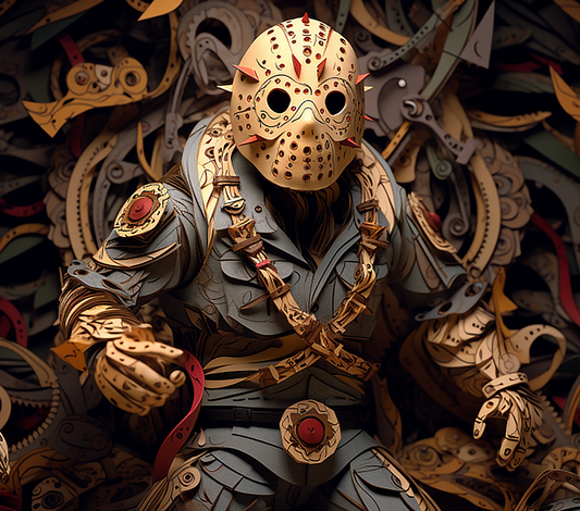 3D Jason Horror  Sublimation Print