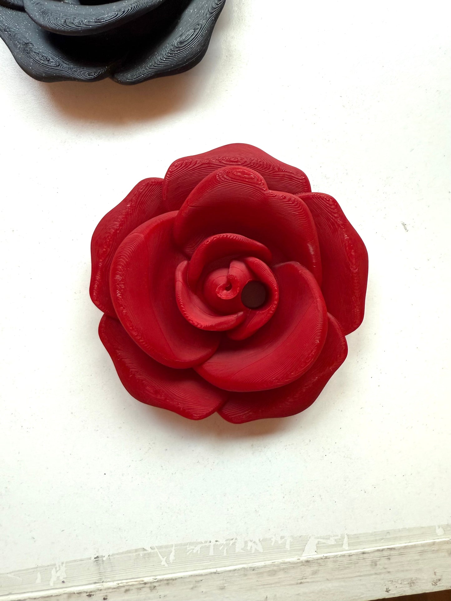 🌹16oz Single Rose Lid Topper – 3D Printed Floral Straw Topper | Tumbler Accessory