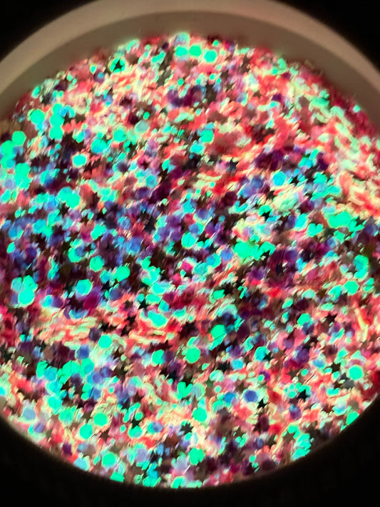 STARRY FRIGHT CHUNKY  MIX GLOW GLITTER
