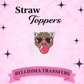 CHEETAH PET BUBBLE  Straw Topper – 3D Printed Tumbler Accessory | Standard or Stanley