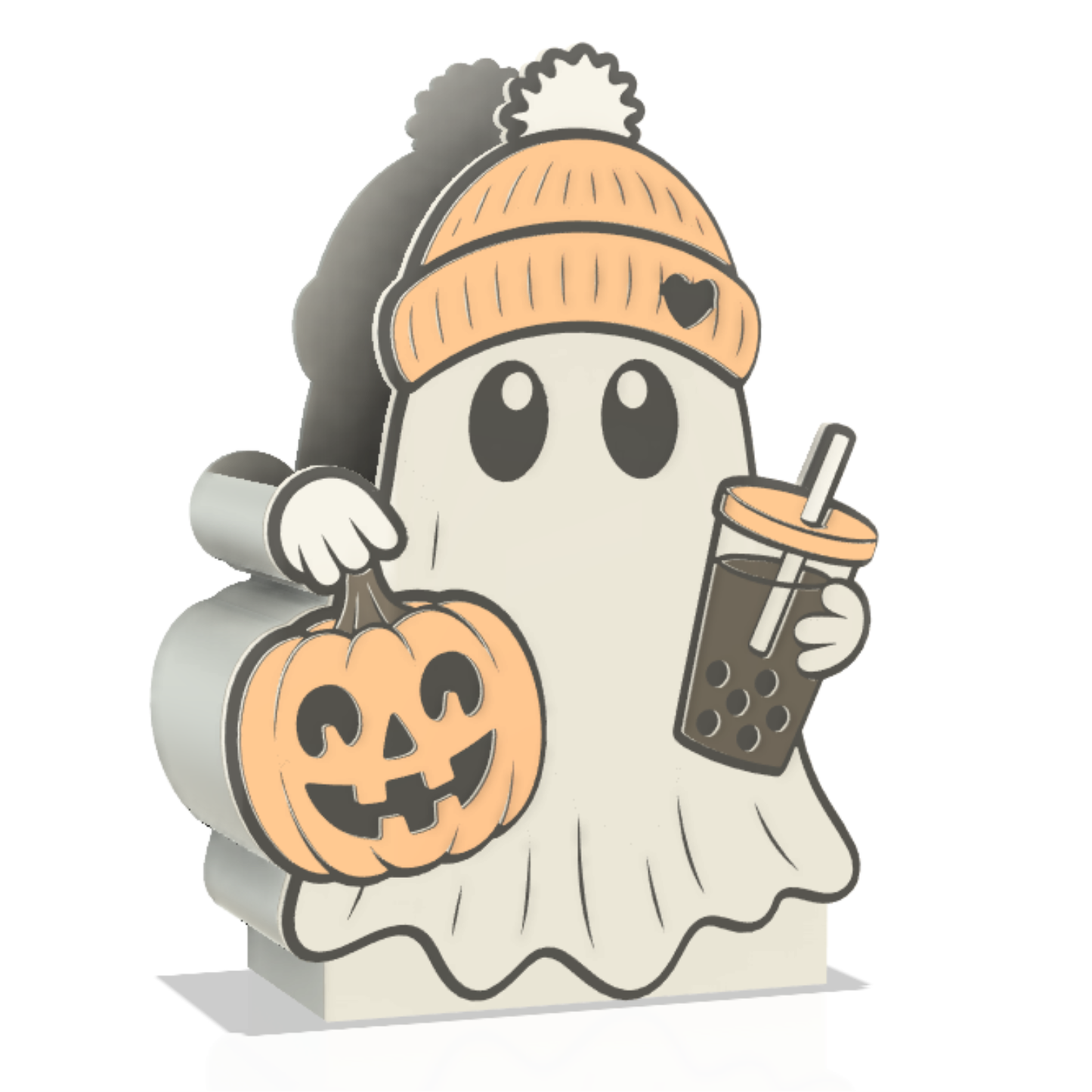 FALL GHOST Pen Holder |Makeup Brush Holder|Cute 3D Printed Desk Organizer