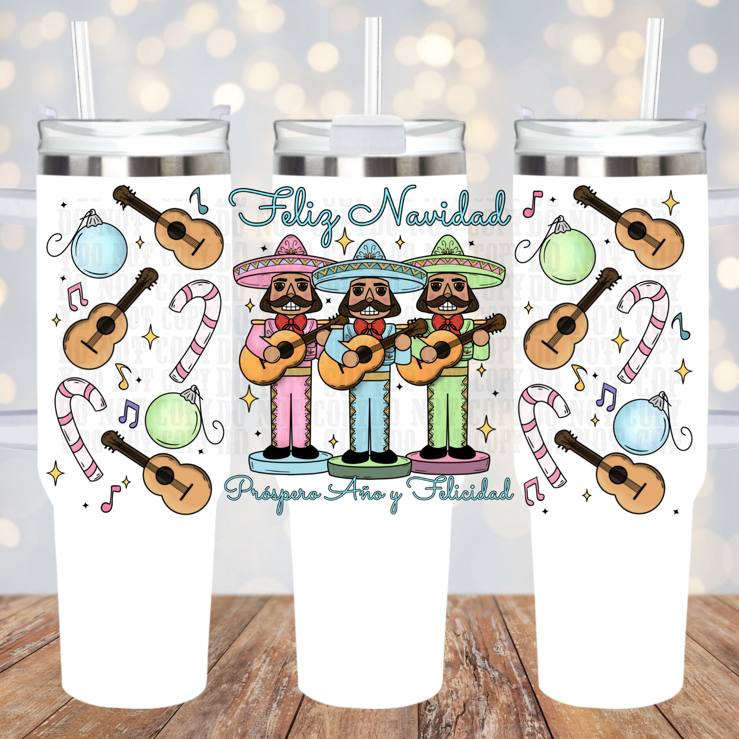 40oz MARRIACHI NUTCRACKERS  UV DTF CUP WRAP