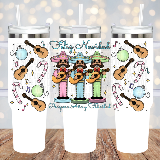 40oz MARRIACHI NUTCRACKERS UV DTF CUP WRAP