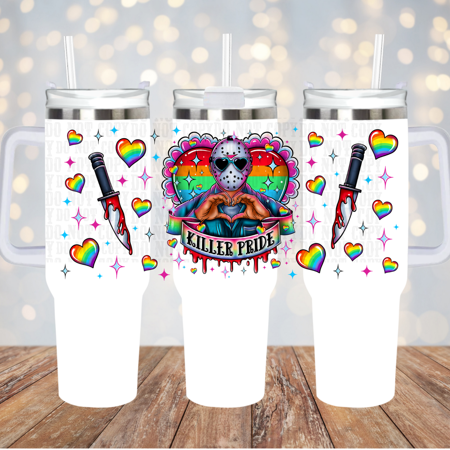 40oz HORROR PRIDE BUNDLE UV DTF CUP WRAP