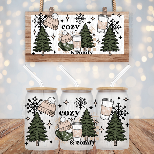 COZY AND COMFY UV DTF CUP WRAP