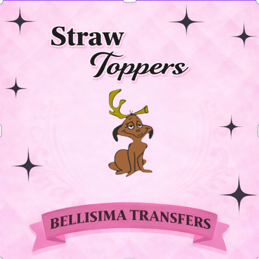 GRUMPY PUP STRAW TOPPER STANDARD SIZE OR STANLEY