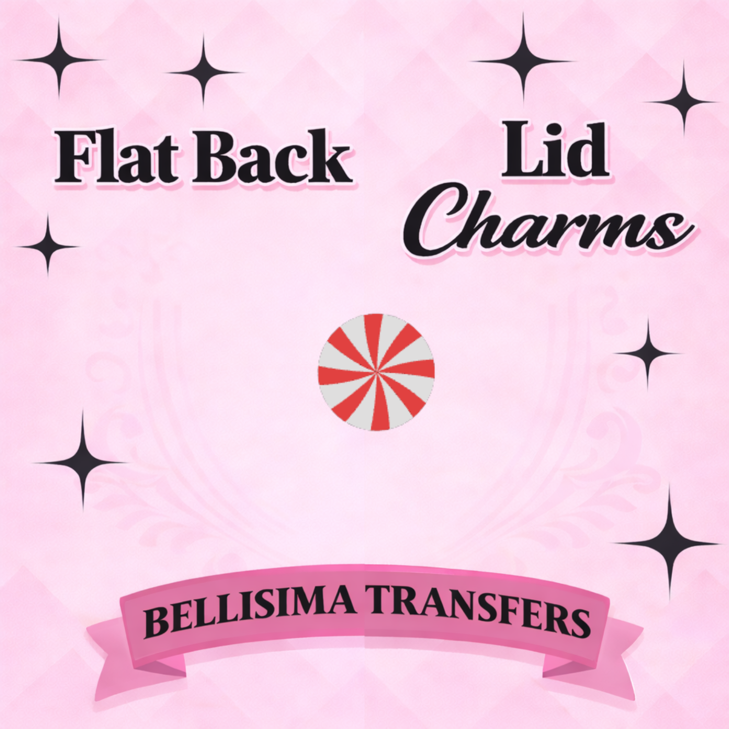 PEPPERMINT FLAT BACK CHARM