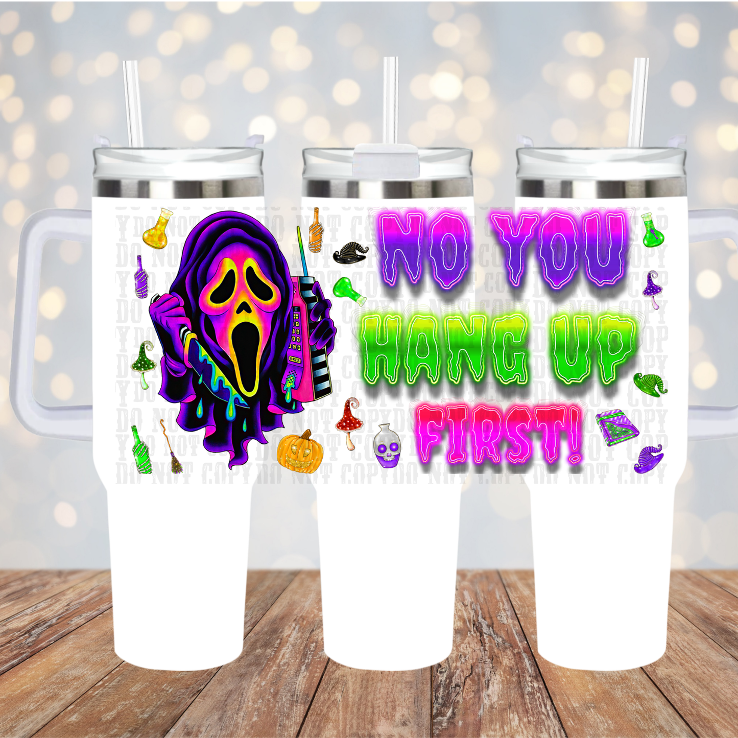 40/50oz NEON HANG UP  UV DTF CUP WRAP