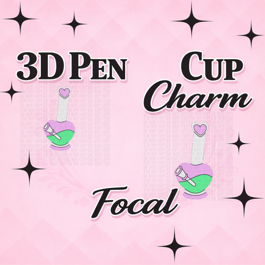 420 Focal for Pen & Cup Charms -Interchangeable Decorative Pen Toppers