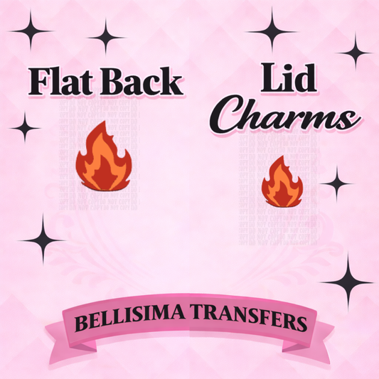 FLAME Flat Back Lid Charms