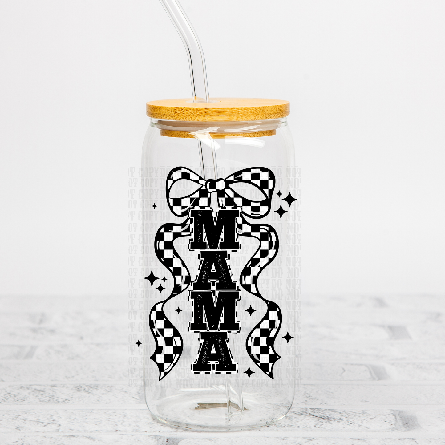 MAMA BOW  UV DTF DECAL