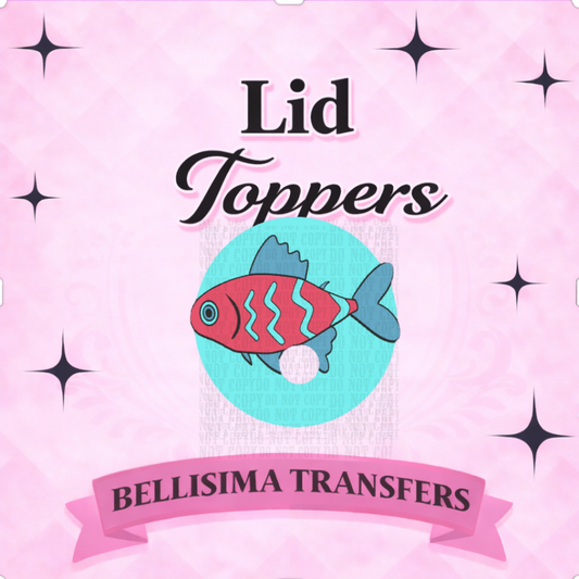 16oz VIRAL SUMMER FISH  Lid– 3D Printed Tumbler Lid Accessory