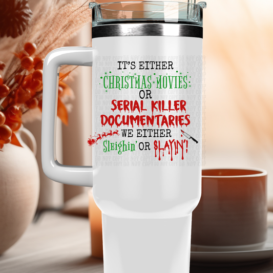 40oz HOLIDAY SLAY UV DTF DECAL