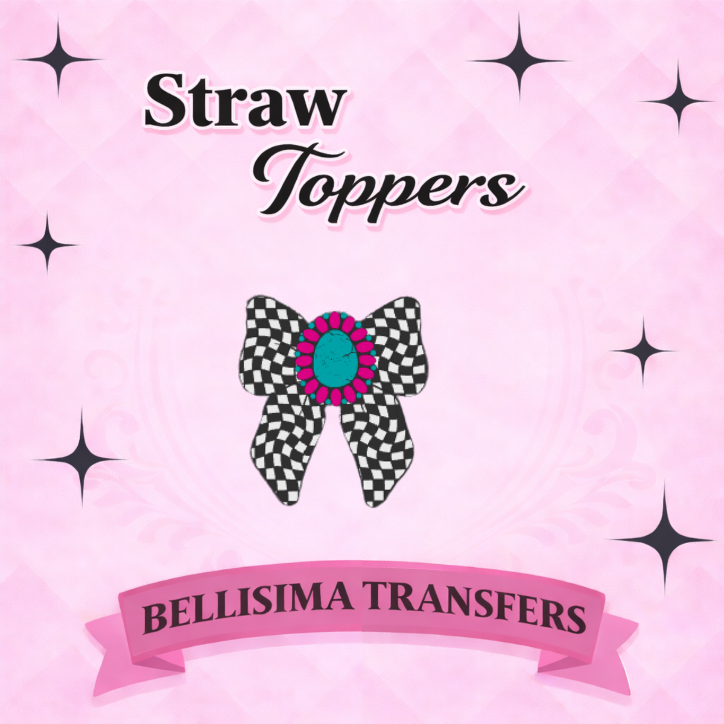 WESTERN BOW Straw Topper – 3D Printed Tumbler Accessory | Standard or Stanley