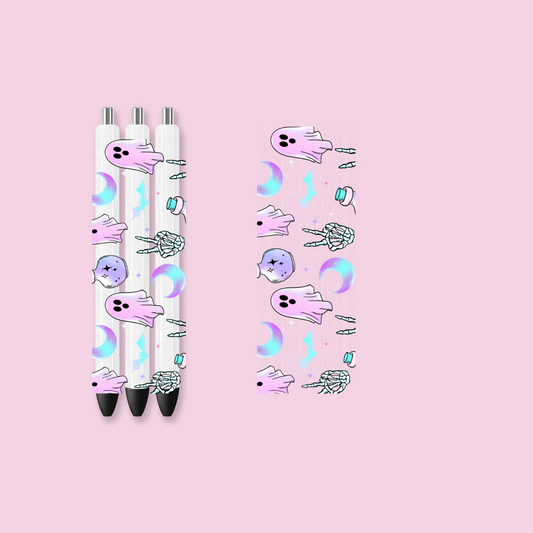 PASTEL GHOSTY-POOS UV DTF Pen Wrap