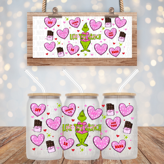 GREEN GUY LOVE UV DTF CUP WRAP