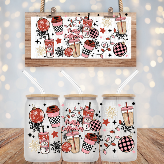 MERRY COFFE-MAS UV DTF CUP WRAP