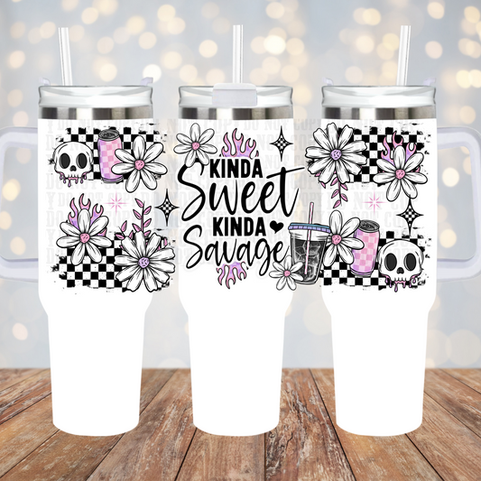 40oz SWEET SAVAGE UV DTF CUP WRAP