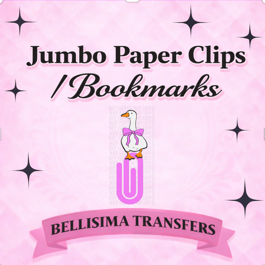 CUTESY GOOSE Jumbo Paperclip Bookmark | Cute Checkered Planner Clip