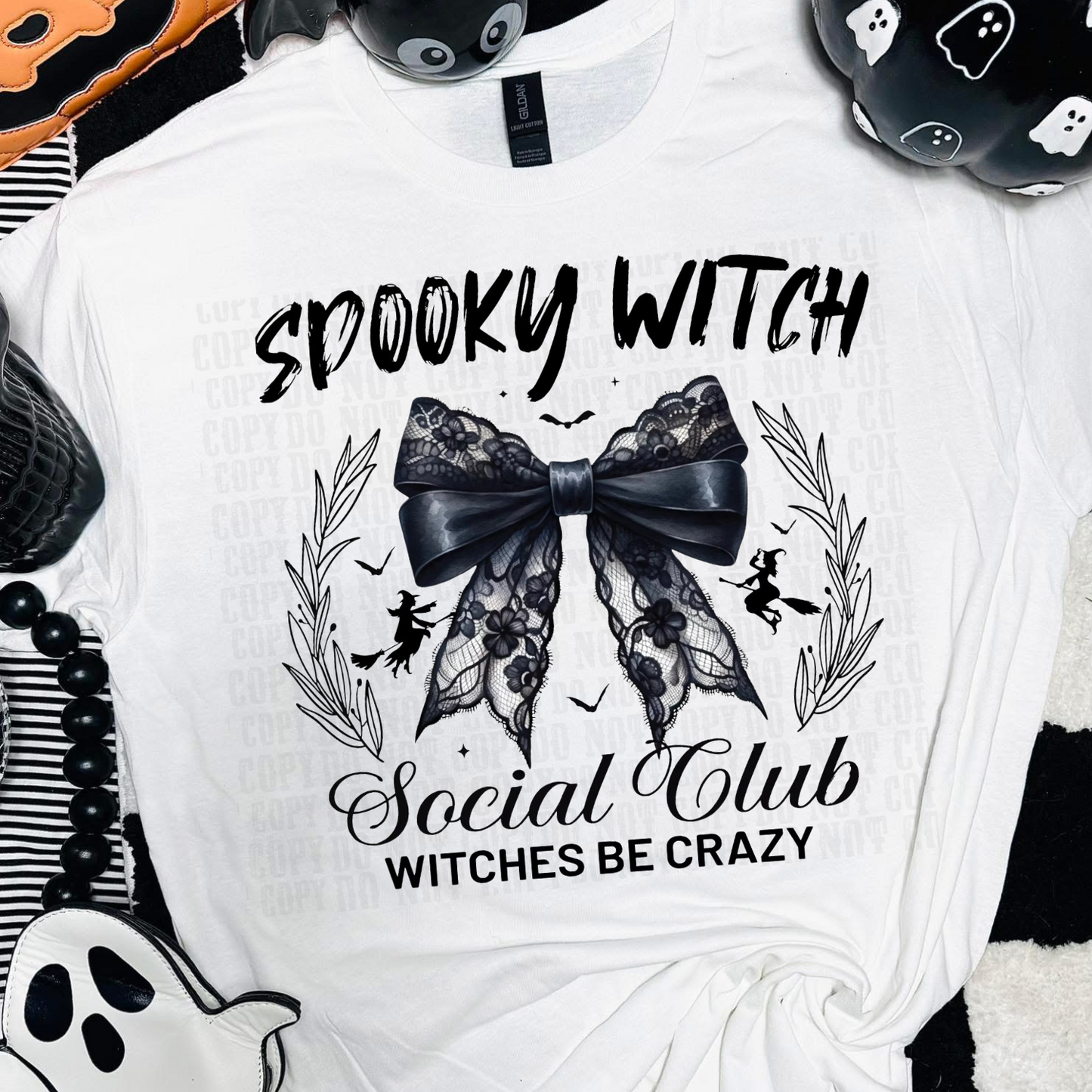 SPOOKY WITCH GLOW IN THE DARK DTF