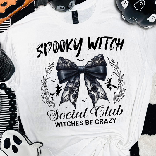 SPOOKY WITCH GLOW IN THE DARK DTF