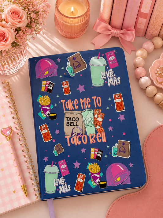 Custom Trendy Notebook | Cute Aesthetic Hardcover Journal | Boutique Style Desk Accessory | Gift for Her