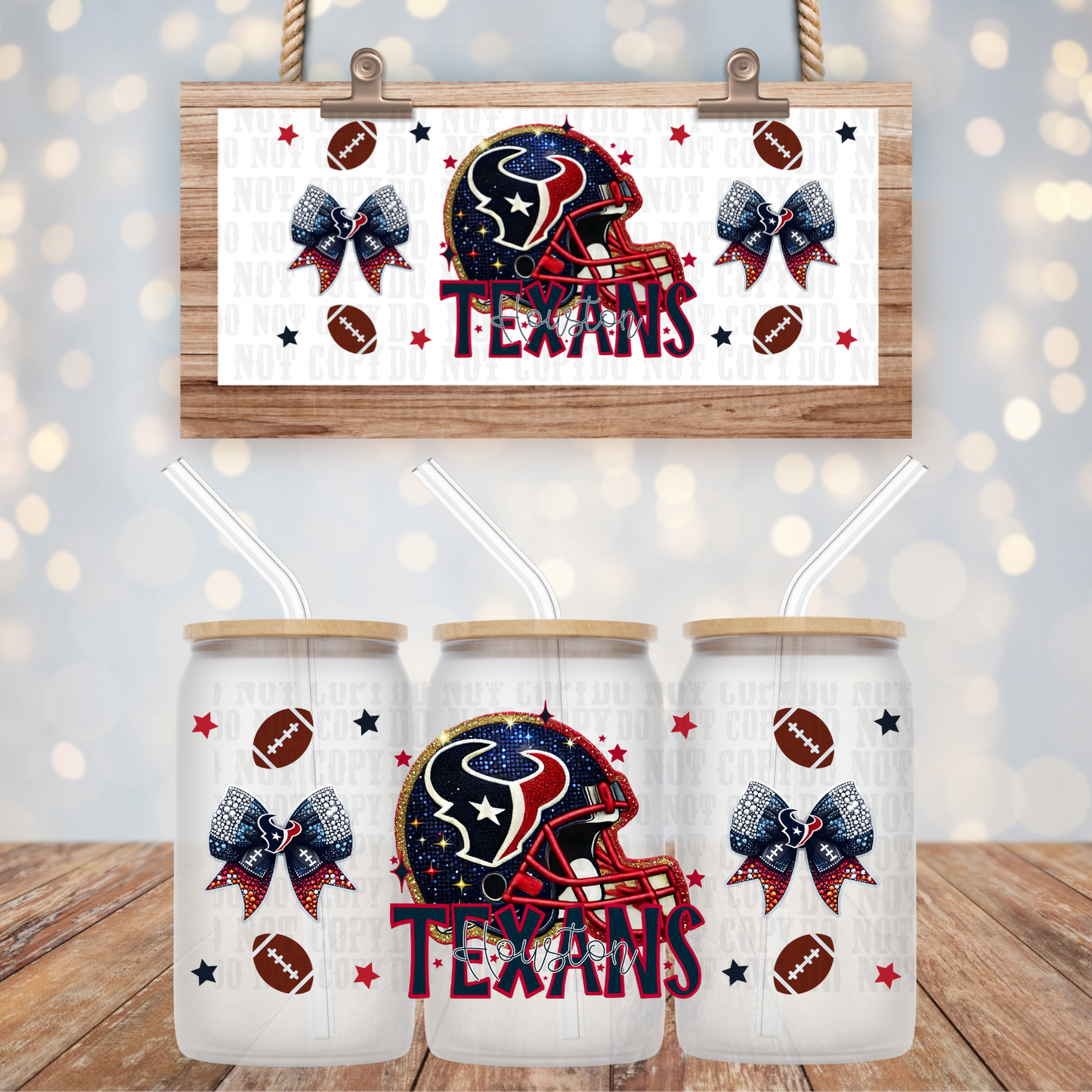 COQUETTE H-Town BUNDLE UV DTF CUP WRAP