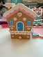 Pink Nutcracker or Gingerbread House Pen Holder with Drawer | Christmas Desk Organizer