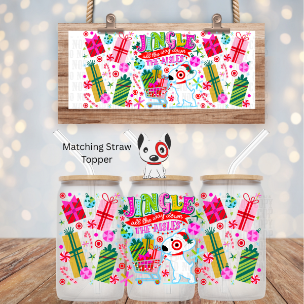 JINGLE DOWN THE AISLES UV DTF CUP WRAP