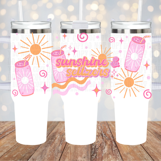 40oz SUMMER SELZTERS UV DTF Cup Wrap