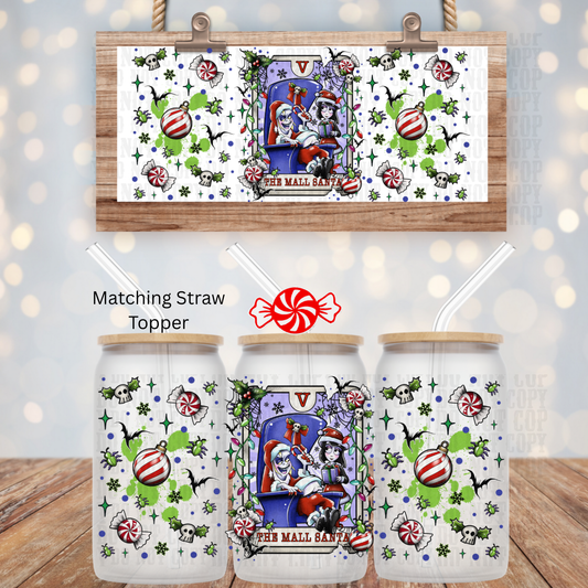 MALL  SANTA UV DTF CUP WRAP