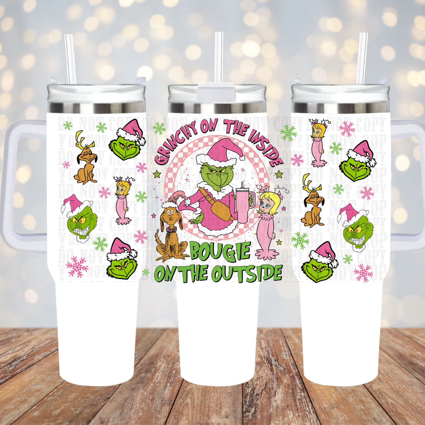 40oz PINK & BOUGIE UV DTF CUP WRAP