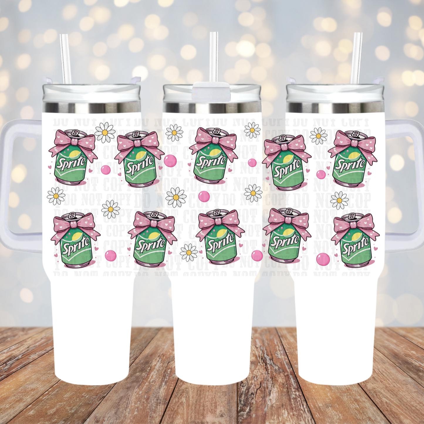 40oz COQUETTE SPRITE  UV DTF CUP WRAP-Shop Exclusive
