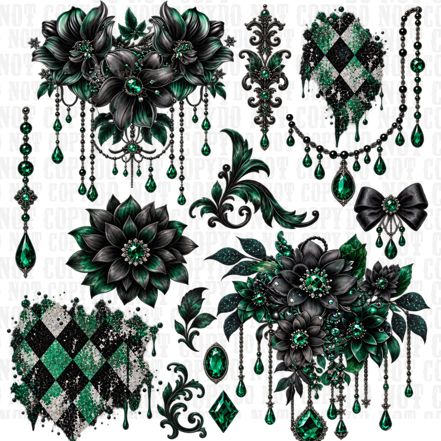 VICTORIAN GOTHIC  UV DTF ELEMENT SHEET