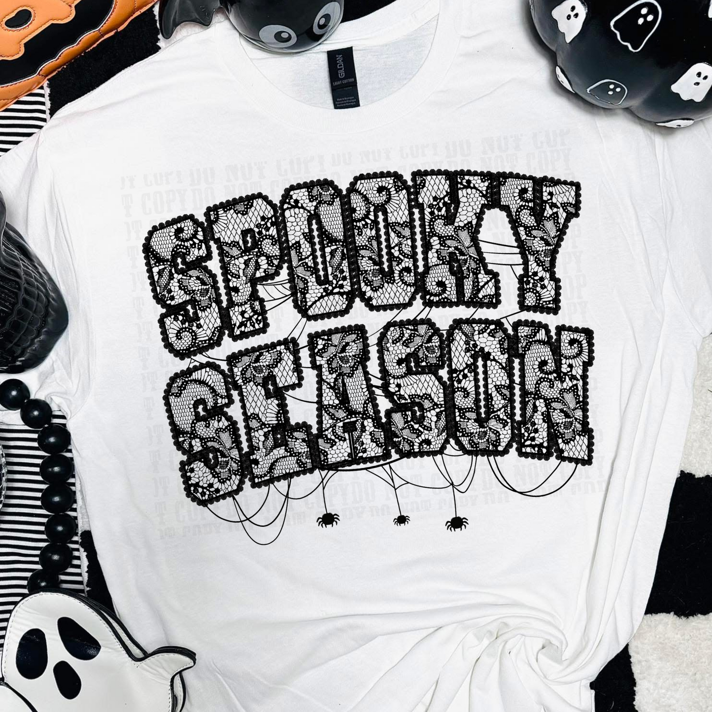 LACE SPOOKY SEASON GLOW IN THE DARK DTF