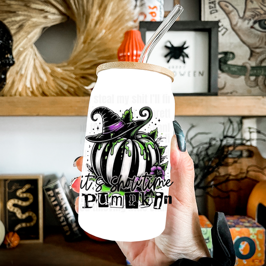 SHOWTIME PUMKIN  UV DTF CUP Decal