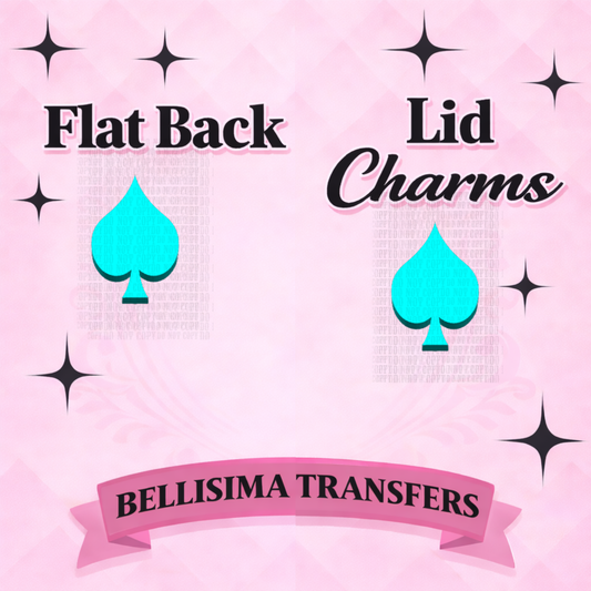 SPADES Flat Back Lid Charms