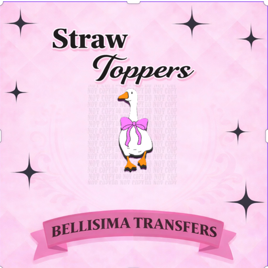CUTESY GOOSE Straw Topper – 3D Printed Tumbler Accessory | Standard or Stanley