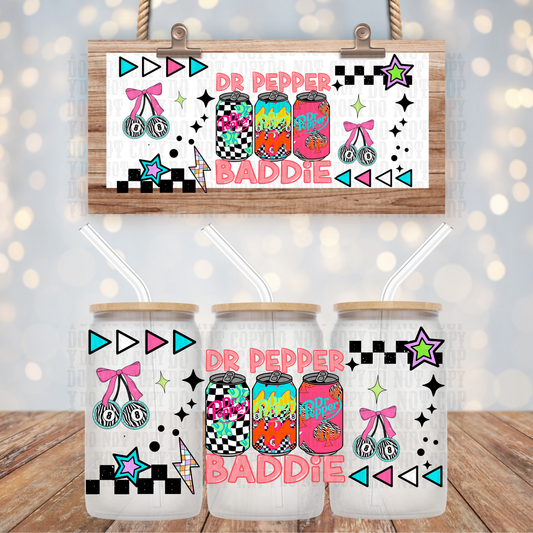 NEON DP BADDIE UV DTF CUP WRAP - SHOP EXCLUSIVE
