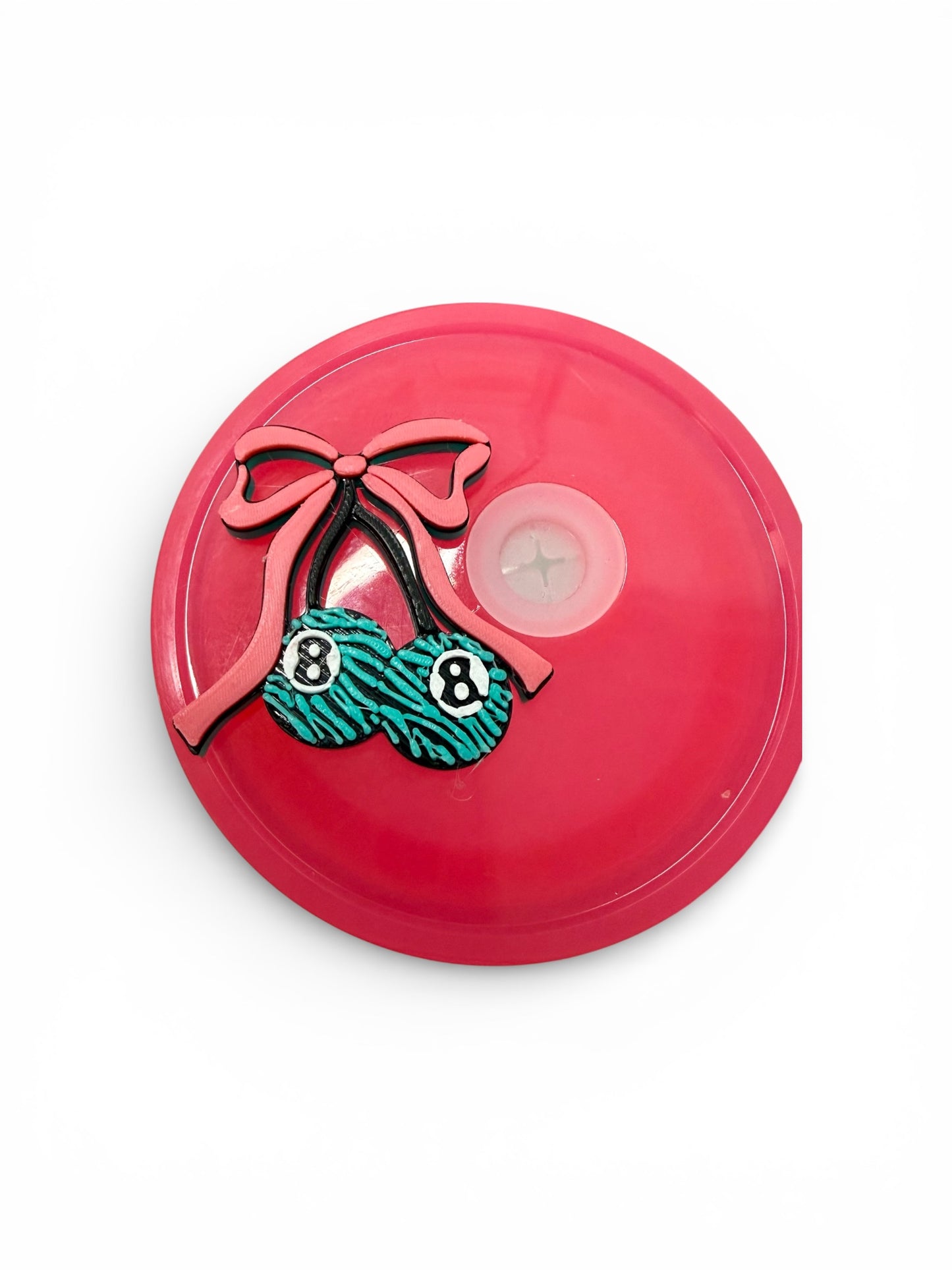 ZEBRA CHERRY Flat Back Lid Charms