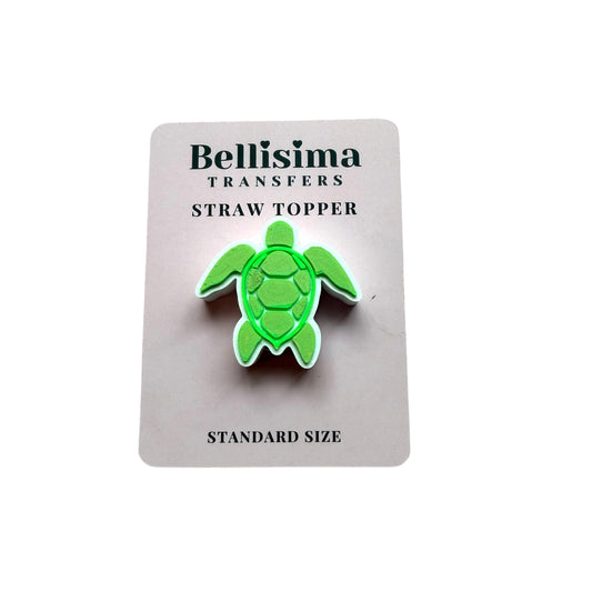 3D SEA TURTLE  Straw Topper Standard Size