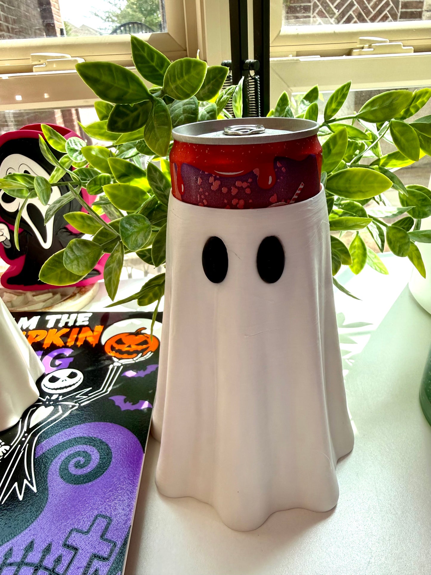 12 oz Ghost Can Cooler | 3D Printed Halloween Soda Can Holder
