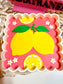Floral LEMON Trinket Tray | Cute 3D Printed Catch-All Dish