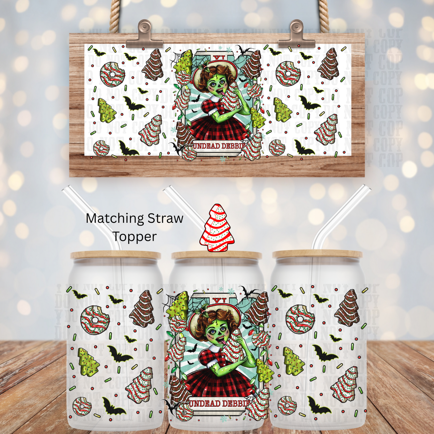 UNDEAD DEBBIE UV DTF CUP WRAP