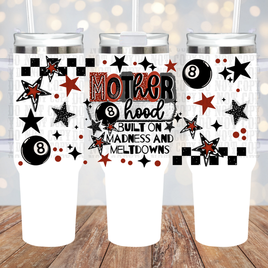 40oz MOTHERHOOD 8 BALL UV DTF CUP WRAP